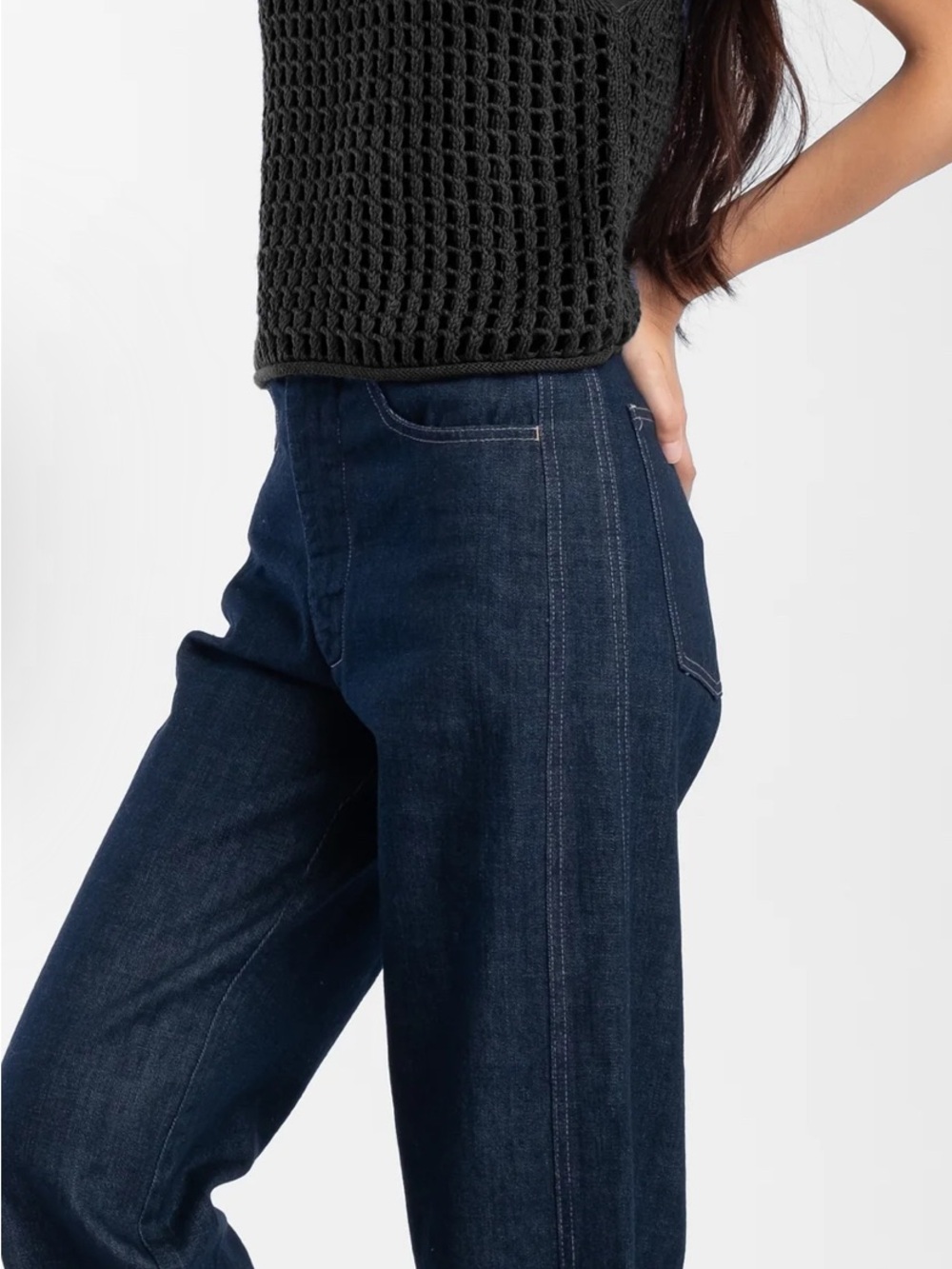 Micaela greg panel jeans